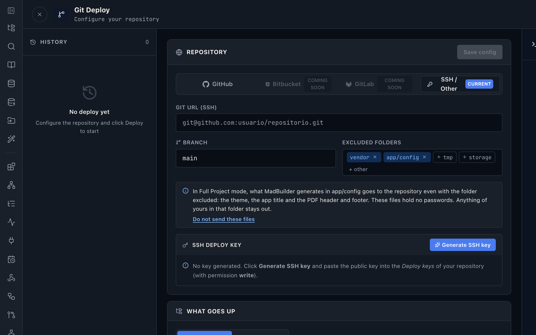 Git Deploy with GitHub, Bitbucket and GitLab