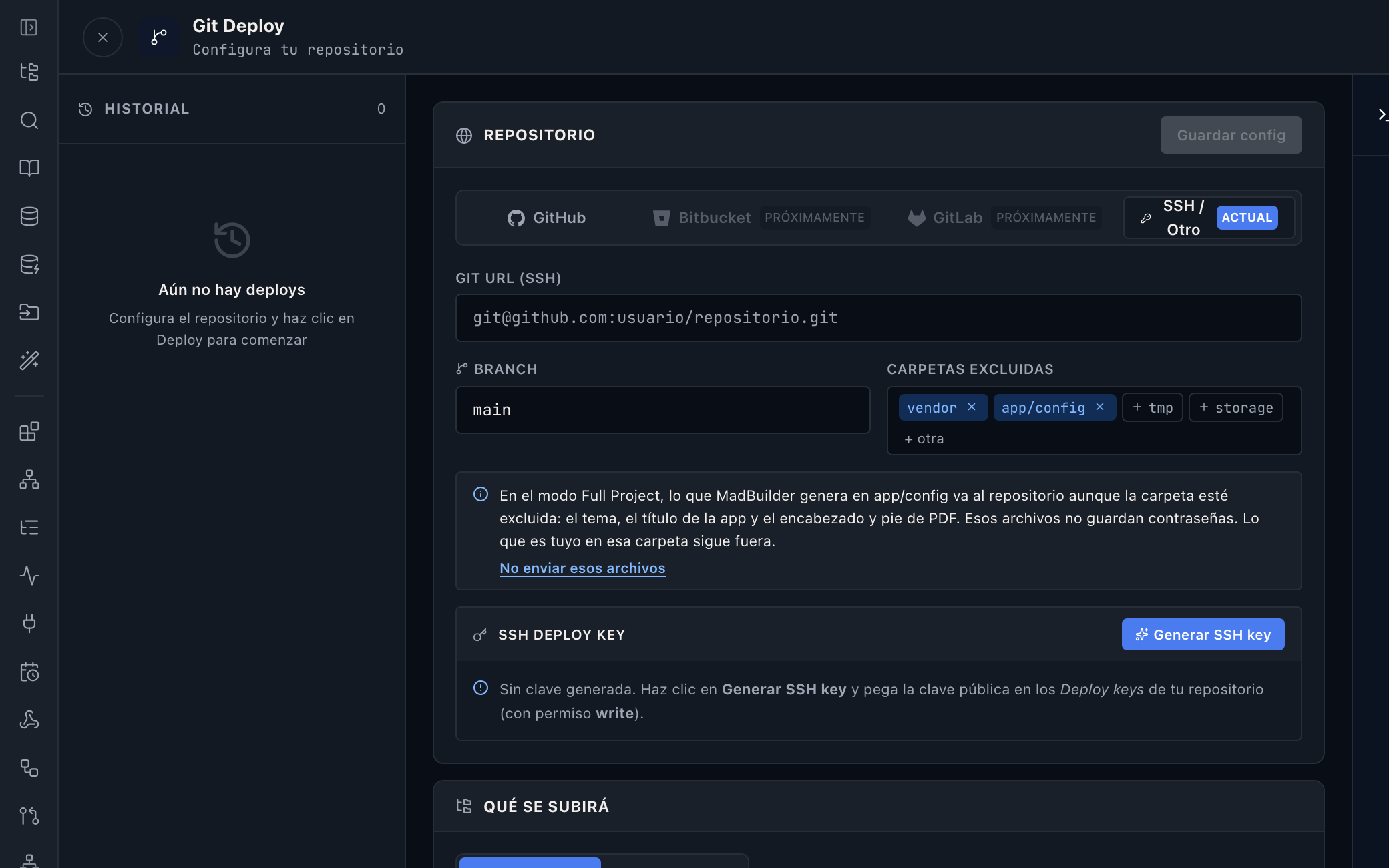 Git Deploy con GitHub, Bitbucket y GitLab